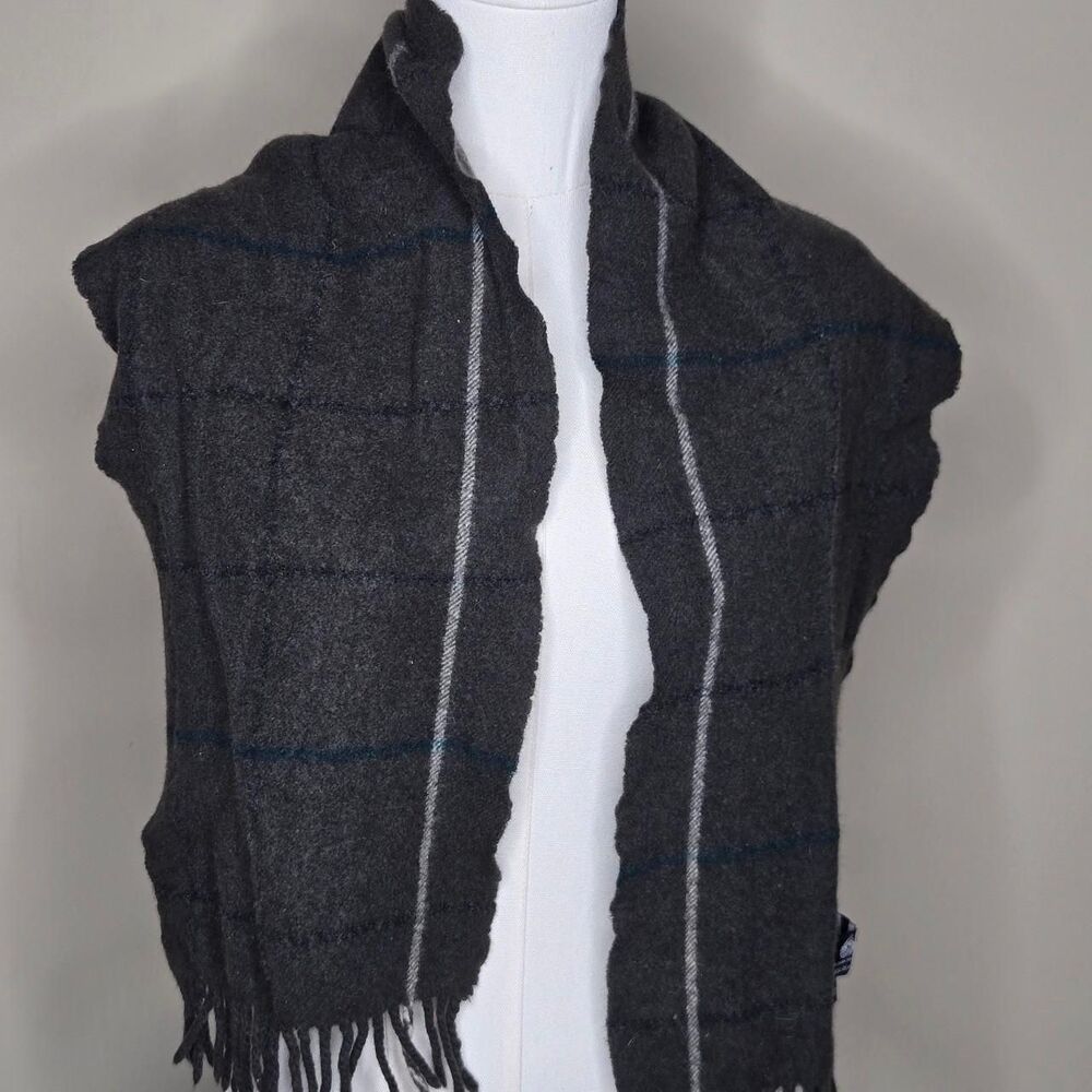 Geoffrey-beene Men's Grey and Black Scarf-wraps
